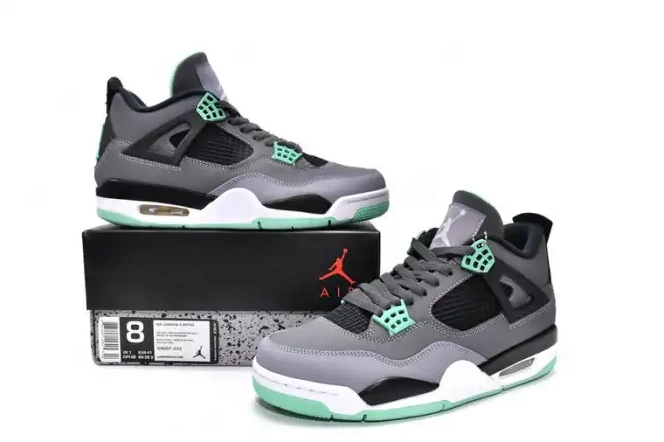 One Kick Air Green Jordan Glow 308497-033 Retro 4 0521